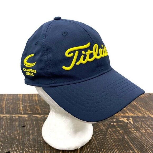 Titleist Golf Champions Circle Navy Blue Adjustable Strap Baseball Cap OSFA - Picture 2 of 16